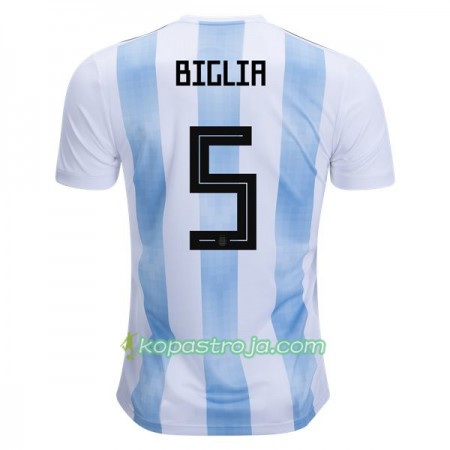 Billiga Fotbollströjor Argentina Biglia 5 VM 2018 Hemma tröja